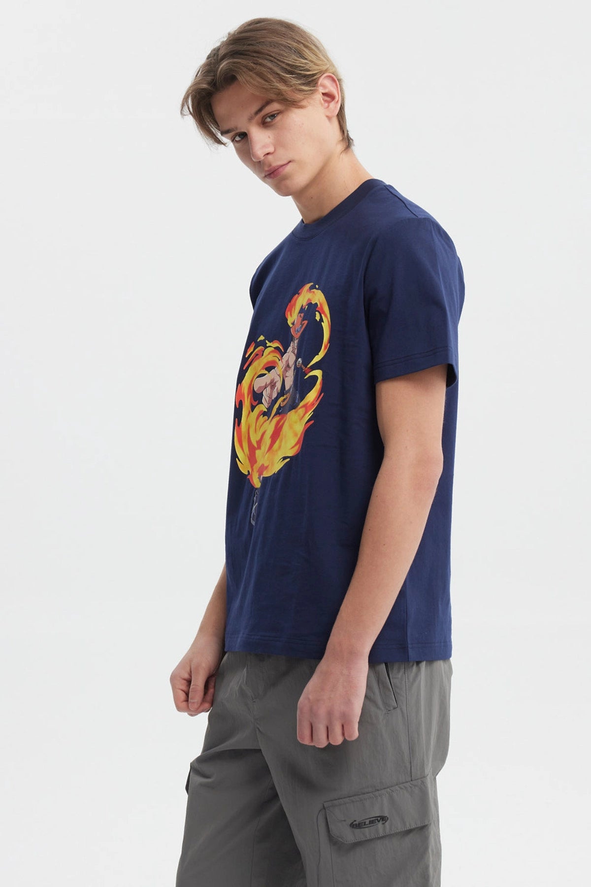 Polera Hombre One Piece Azul Marino