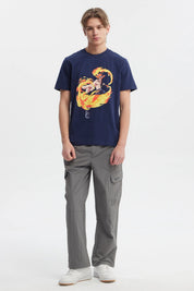 Polera Hombre One Piece Azul Marino