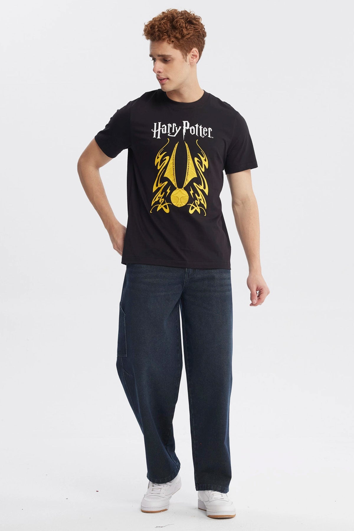 Polera Hombre Harry Potter Negro