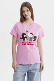 Polera Mujer Hello Kitty Rosado