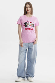 Polera Mujer Hello Kitty Rosado
