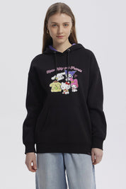 Polerón Mujer Hello Kitty Y Sus Amigos Negro