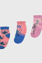 Calceta Deportiva Niño Stitch Rosado