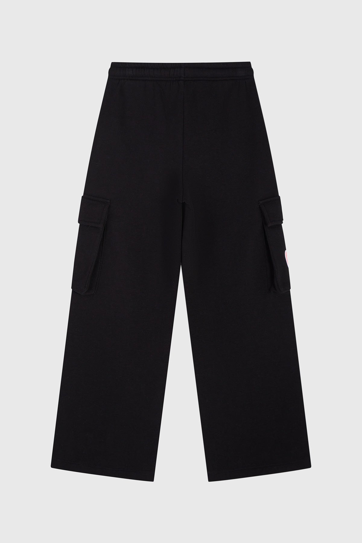 Pantalón Buzo Niña Wide Leg Hello Negro