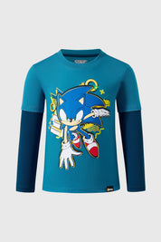 Polera Niño Sonic Petróleo