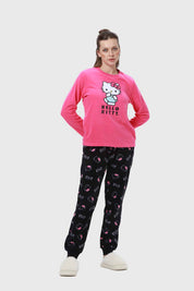 Pijama Mujer Polar Fucsia