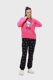 Pijama Mujer Polar Fucsia