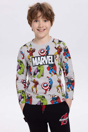 Polera Niño Marvel Gris