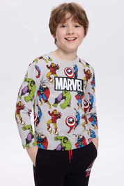 Polera Niño Marvel Gris