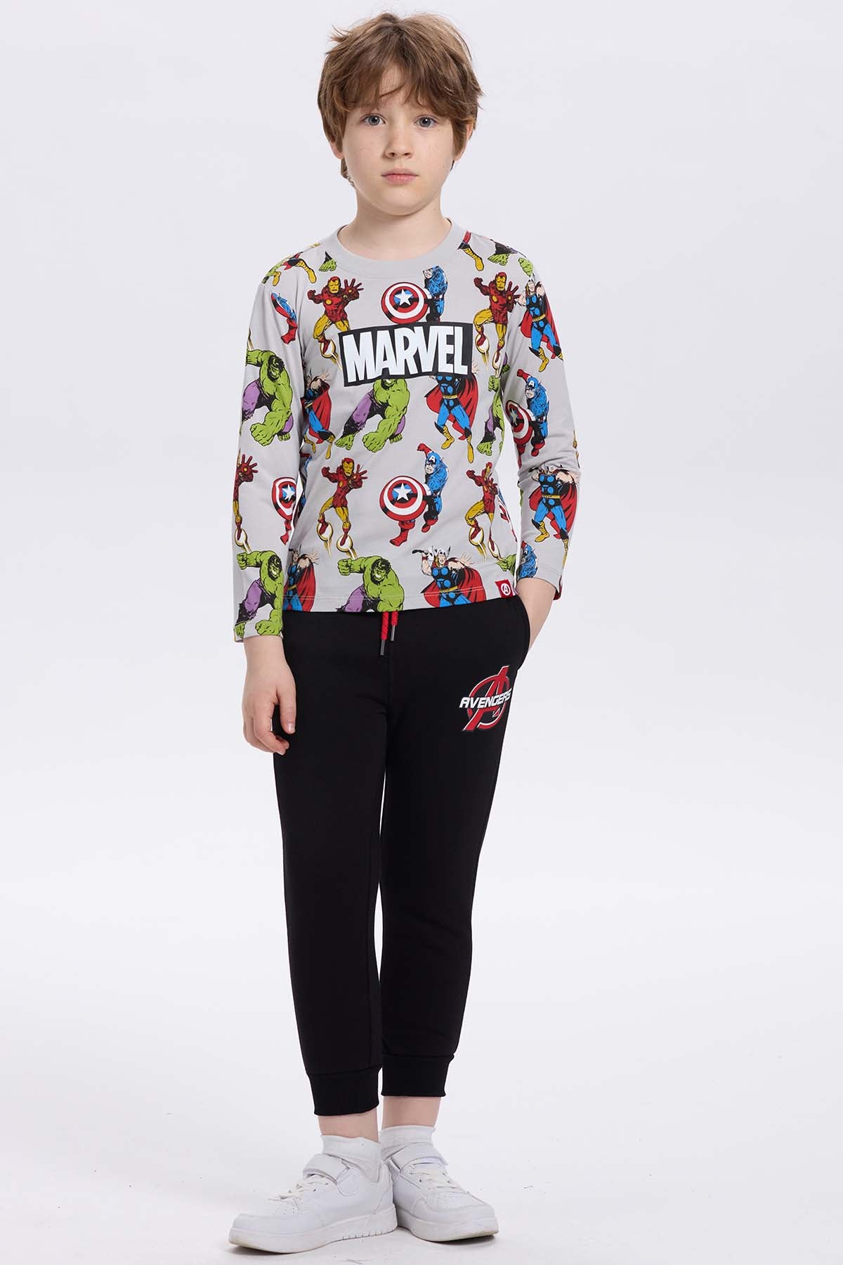 Polera Niño Marvel Gris