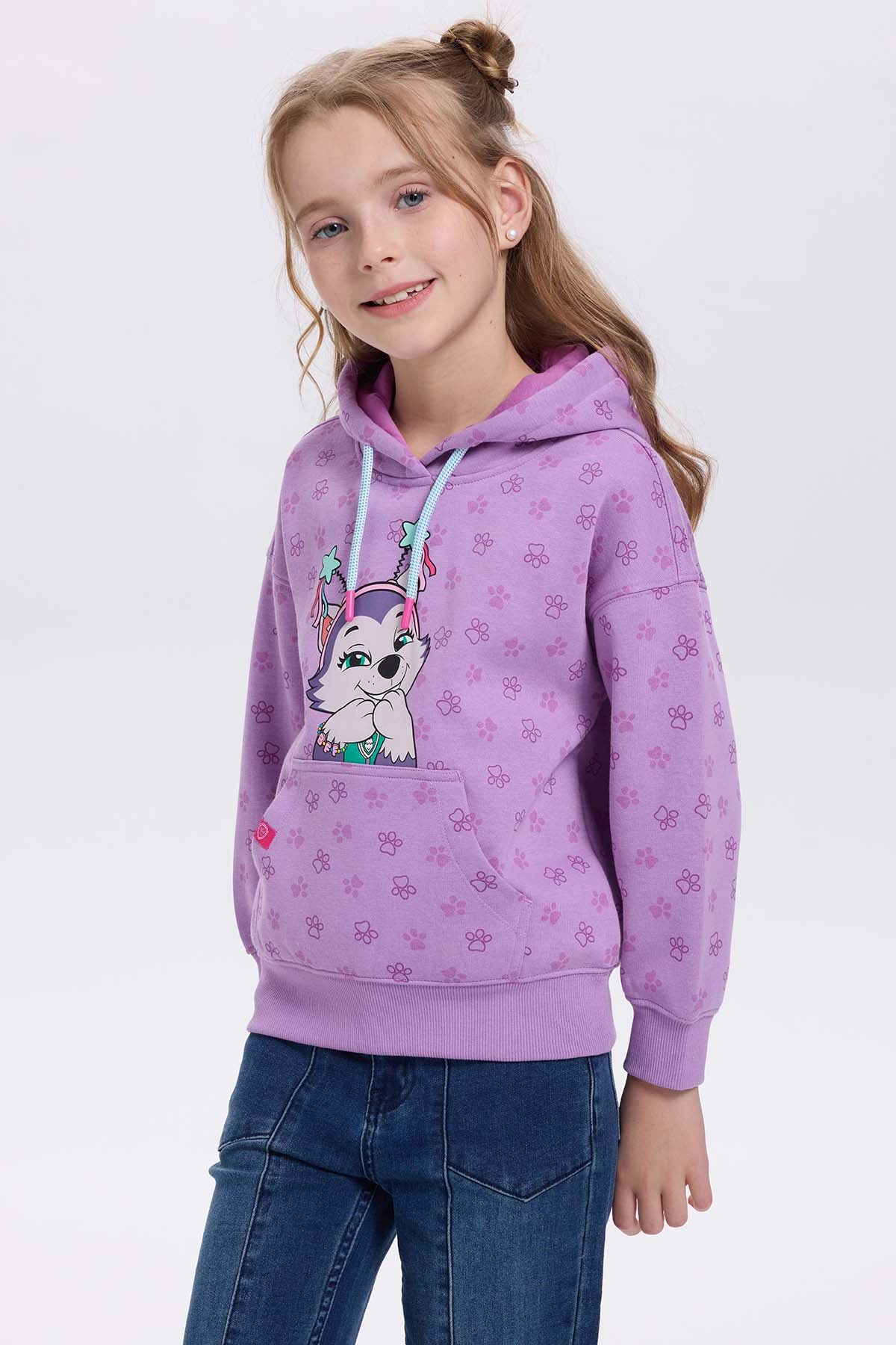 Polerón Niña Paw Patrol Lila