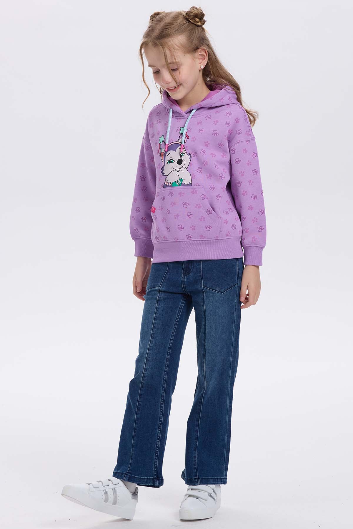 Polerón Niña Paw Patrol Lila