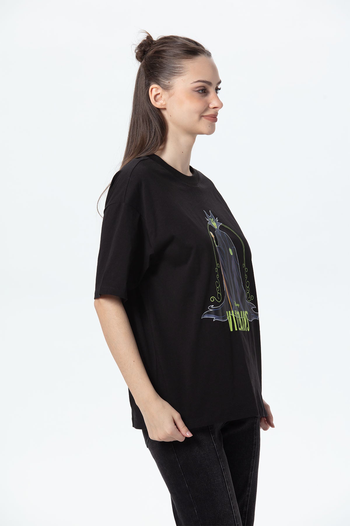 Polera Mujer Oversize Negro