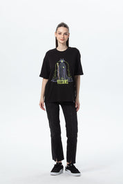 Polera Mujer Oversize Negro