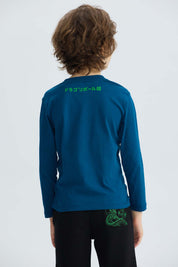 Polera Niño Shenlong Azul