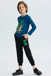 Polera Niño Shenlong Azul