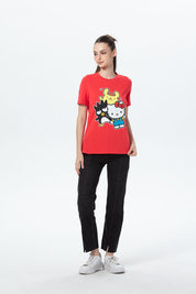 Polera Mujer Hello Kitty Rojo