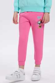 Pantalón Buzo Niña Minnie Fucsia