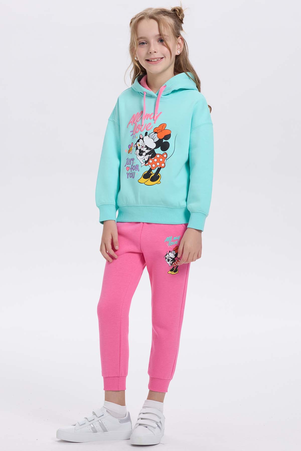 Pantalón Buzo Niña Minnie Fucsia