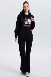 Polerón Mujer Hello Kitty Negro