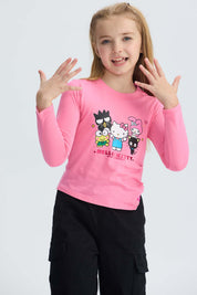 Polera Niña Hello Kitty Rosado