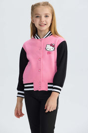 Polerón Niña Tipo College Rosado