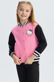 Polerón Niña Tipo College Rosado