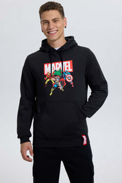 Polerón Hombre Marvel Negro