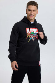 Polerón Hombre Marvel Negro
