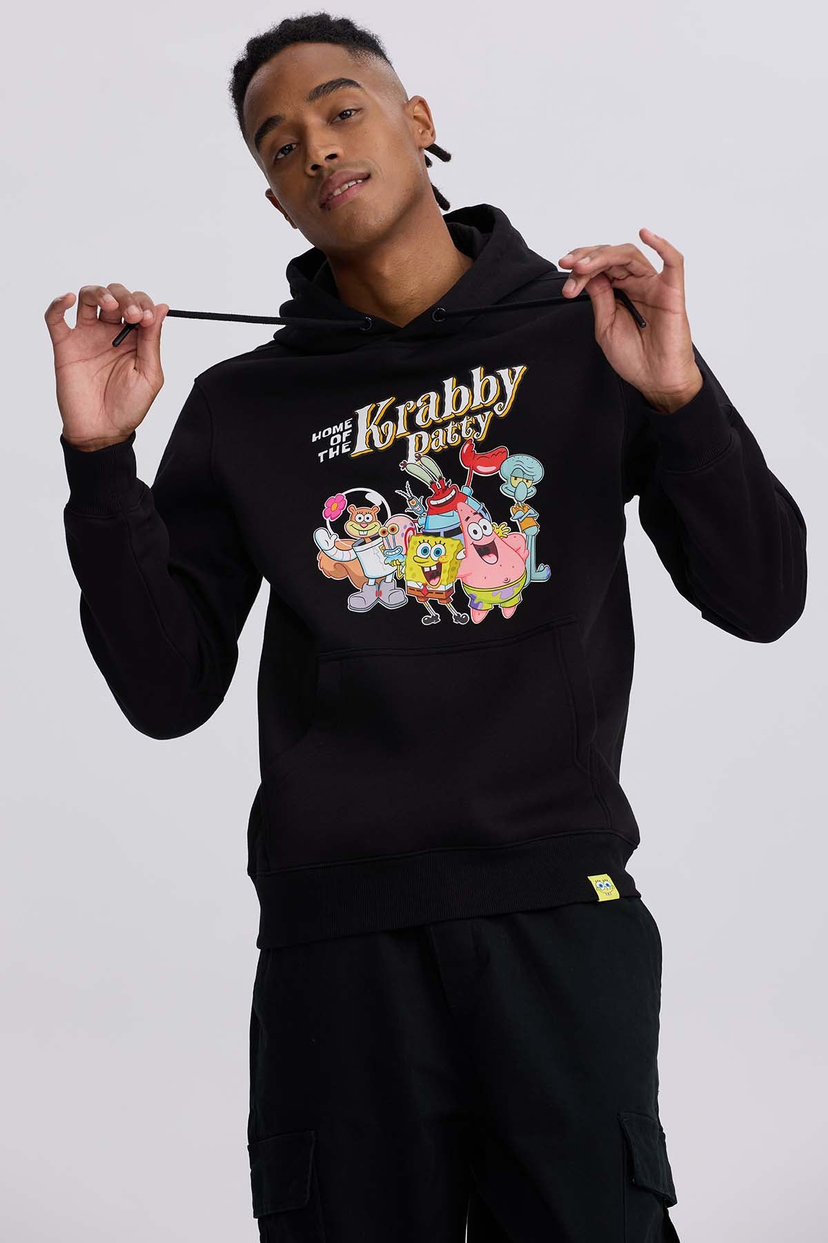 Polerón Hombre Bob Esponja Negro