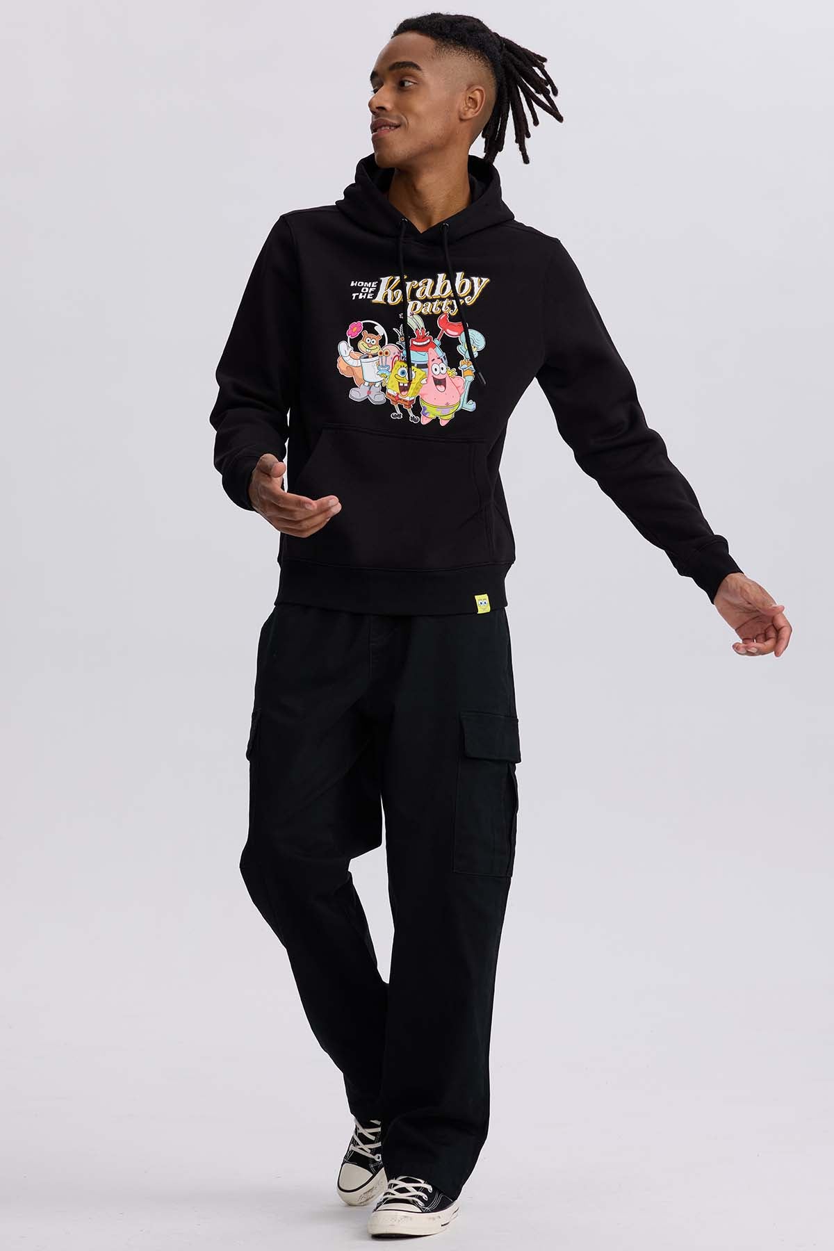 Polerón Hombre Bob Esponja Negro