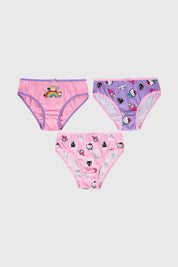 Calzón Niña Tripack Hello Kitty Rosado