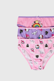 Calzón Niña Tripack Hello Kitty Rosado
