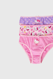 Calzón Niña Tripack Hello Kitty Rosado