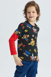 Polera Niño Paw Patrol Negro