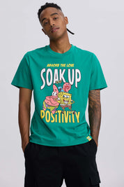 Polera Hombre Bob Esponja Verde