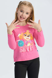 Polera Niña Paw Patrol Rosado