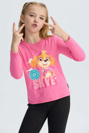 Polera Niña Paw Patrol Rosado