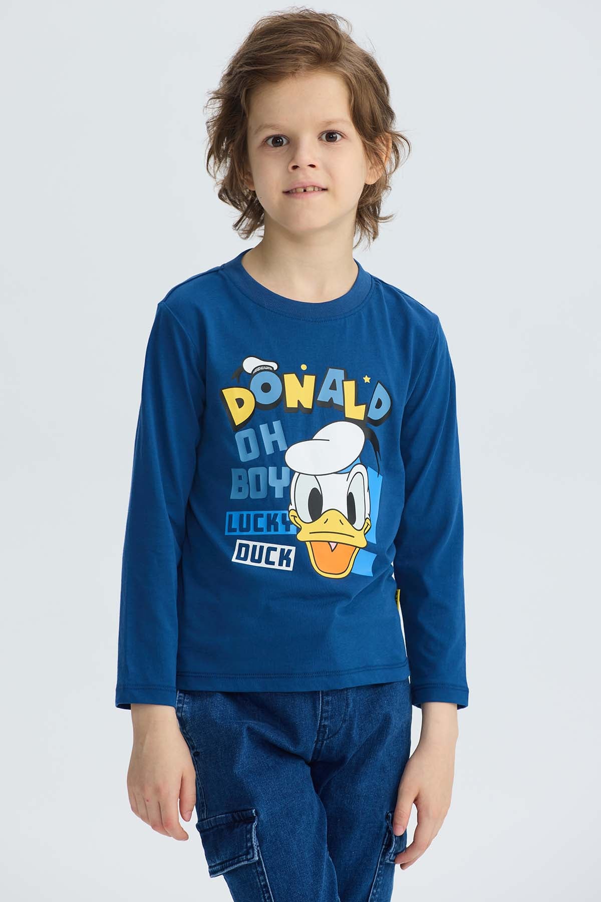 Polera Niño Pato Donald Azul Marino