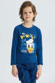 Polera Niño Pato Donald Azul Marino