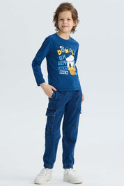 Polera Niño Pato Donald Azul Marino