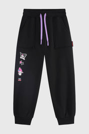 Pantalón Buzo Niña Kuromi Negro
