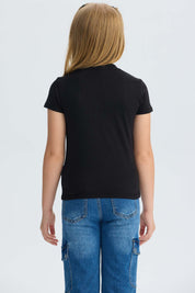 Polera Niña Hello Kitty Negro