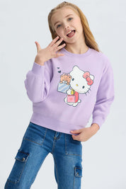 Polerón Niña Hello Kitty Lila