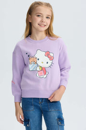 Polerón Niña Hello Kitty Lila