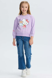 Polerón Niña Hello Kitty Lila