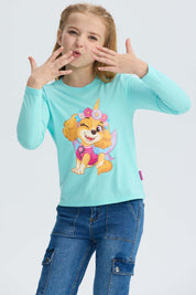 Polera Niña Skye Paw Patrol Rosado