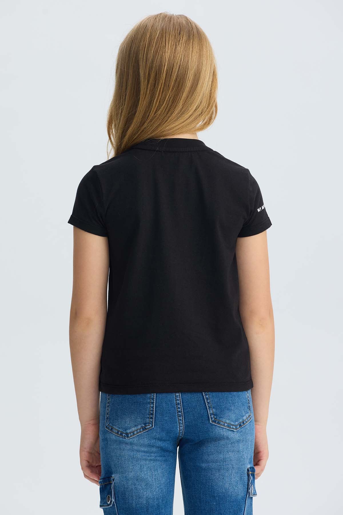 Polera Niña Kuromi Negro