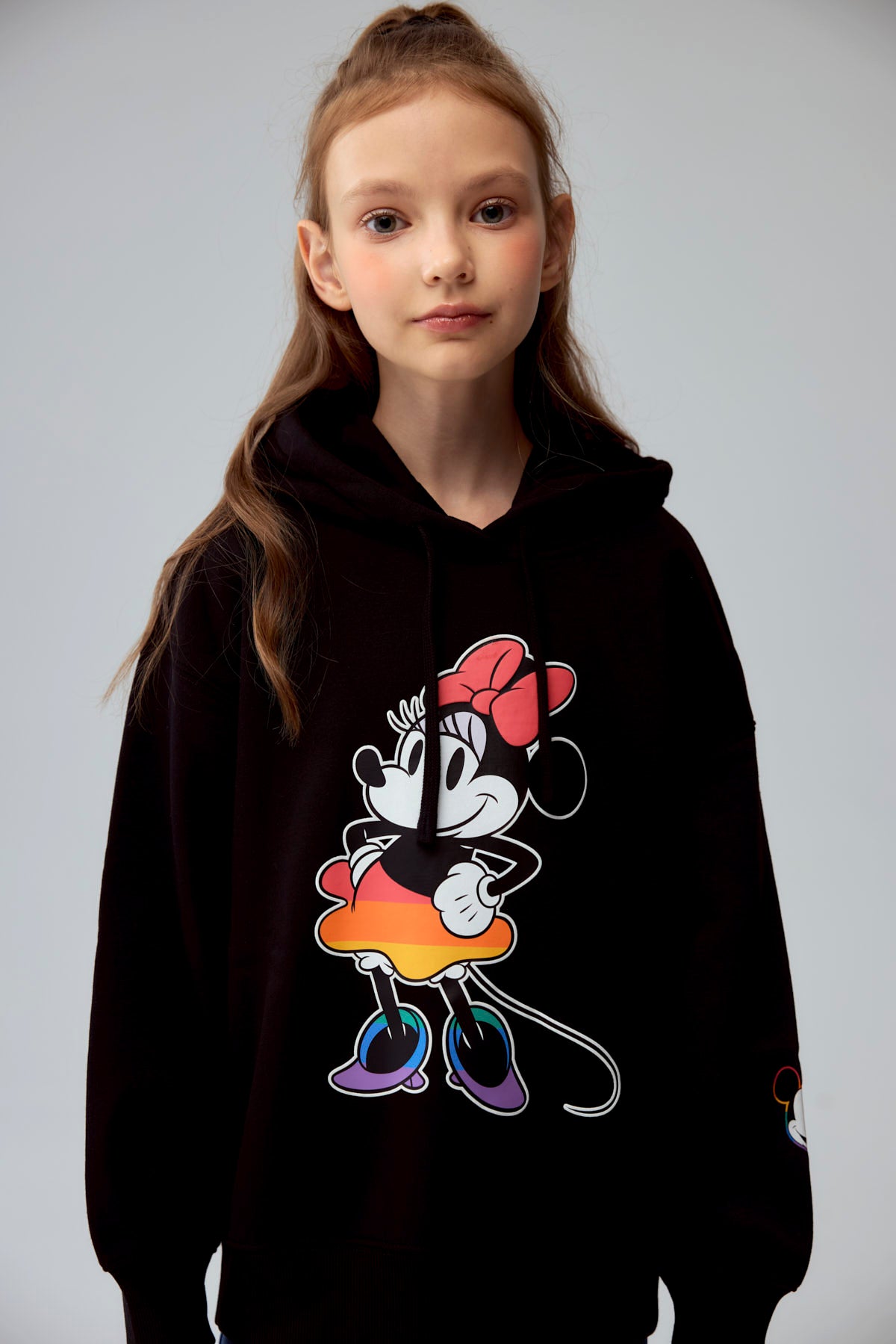 Polerón Niña Minnie Negro