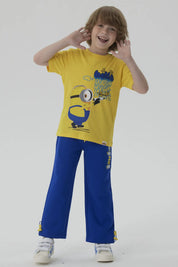Pantalón Buzo Niño Minions Azul